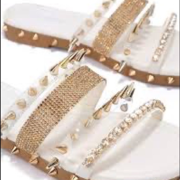 Stylish Strappy Glam Studded Sandals - Picture 2 of 3